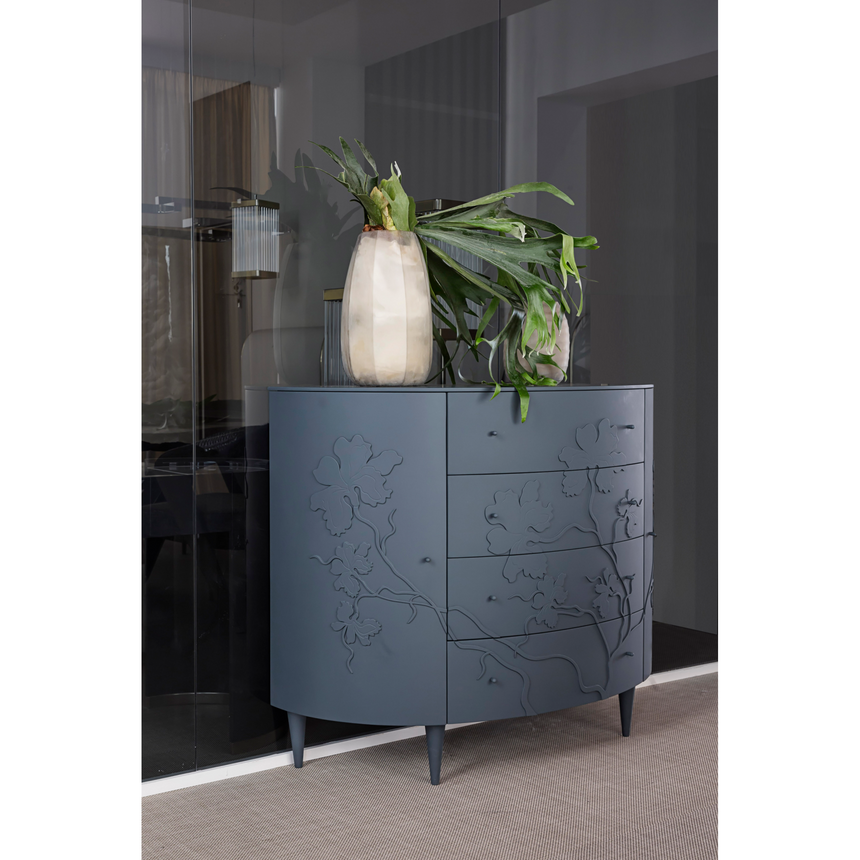 Gold Floral Design Sideboard | Bizzotto Italia Iris | Italianfurniture.com