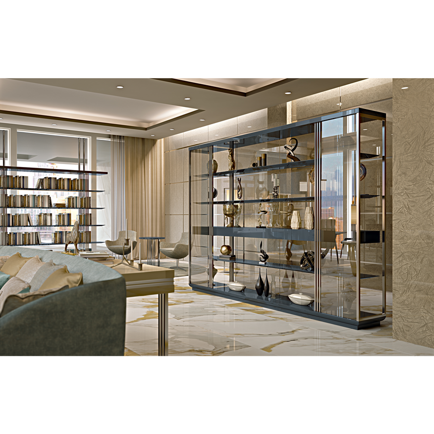 Glass Covered Bookcase | Bizzotto Italia Infinity | Italianfurniture.com