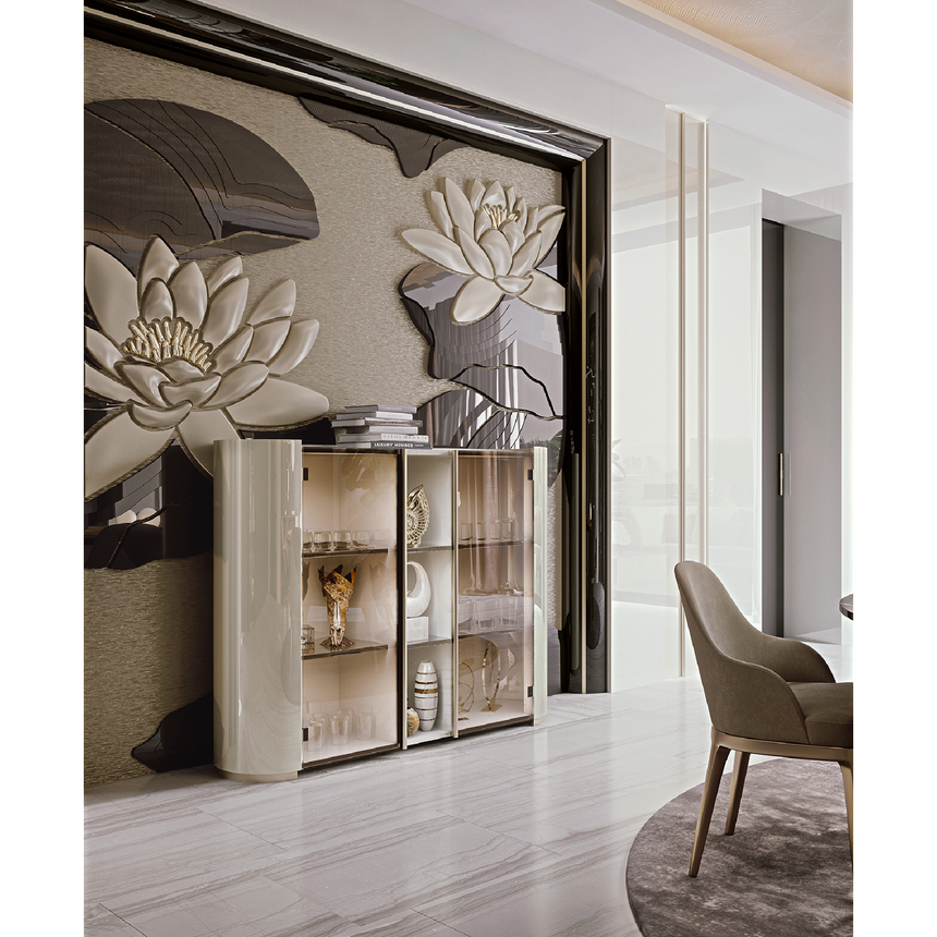 Glass Door Cabinet | Bizzotto Italia Ikat | Italianfurniture.com
