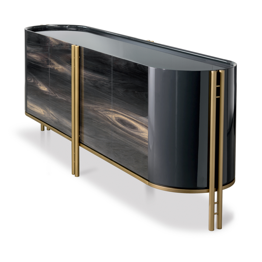 Metallic Framed Sideboard | Bizzotto Italia Ikat Akashi | Italianfurniture.com