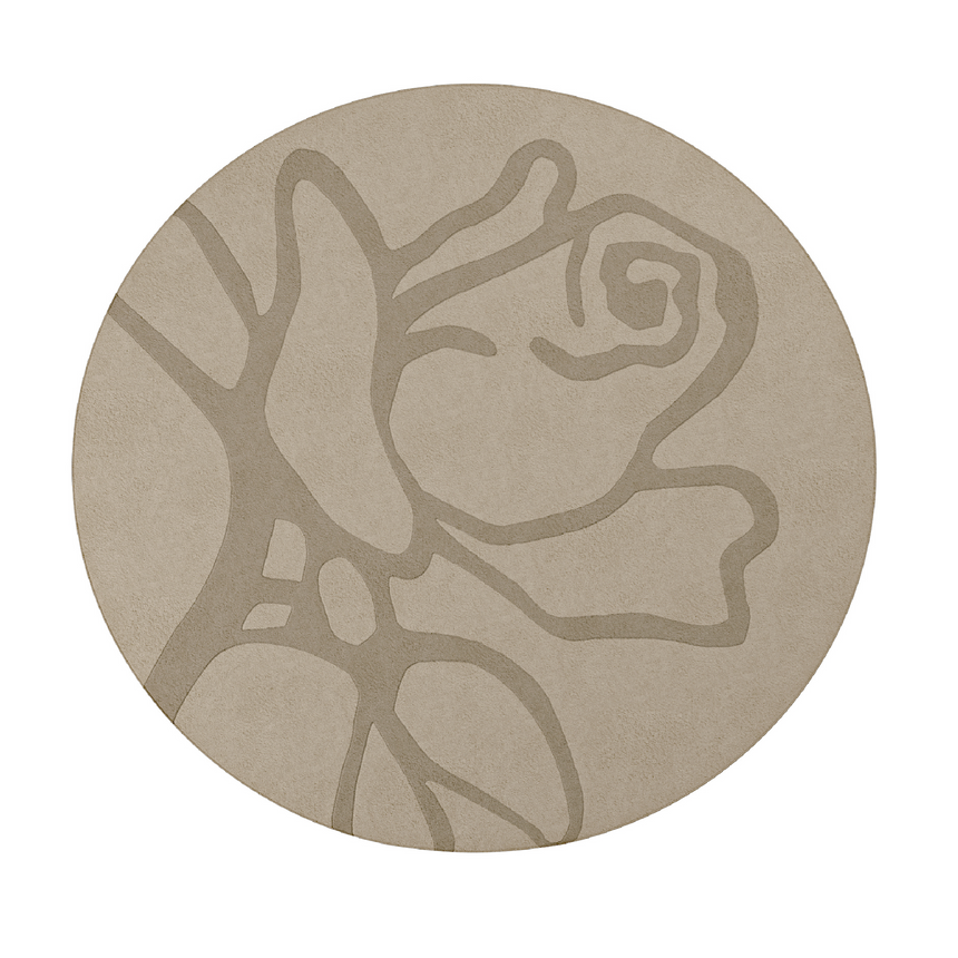 Hand-knotted Wool Round Carpet | Bizzotto Italia Rose | Italianfurniture.com