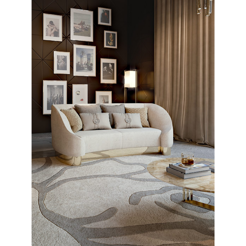 Hand-knotted Wool Round Carpet | Bizzotto Italia Rose | Italianfurniture.com