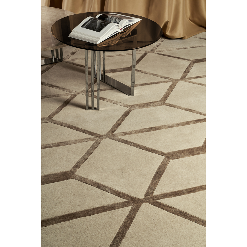 Hexagonal Patterned Wool Carpet | Bizzotto Italia Pyramid