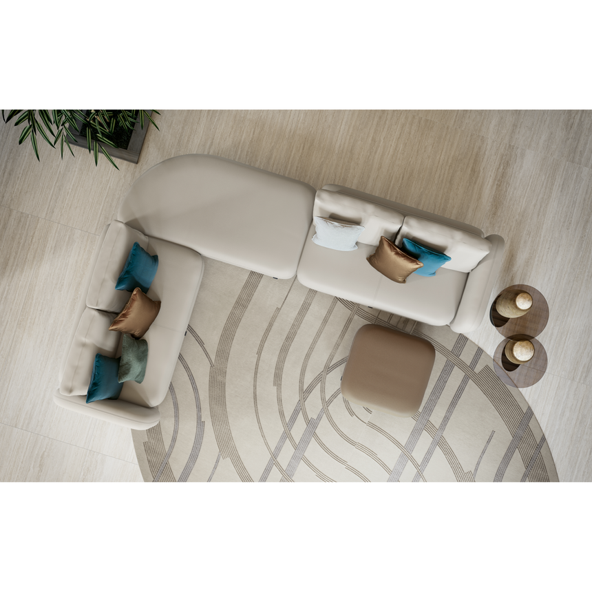 Handtufted Wool Curved Carpet | Bizzotto Italia Drop