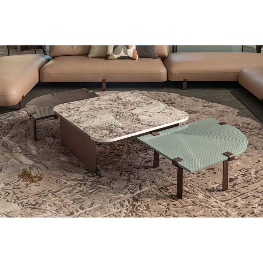 Handtufted Organic-Shaped Carpet | Bizzotto Italia Lignum