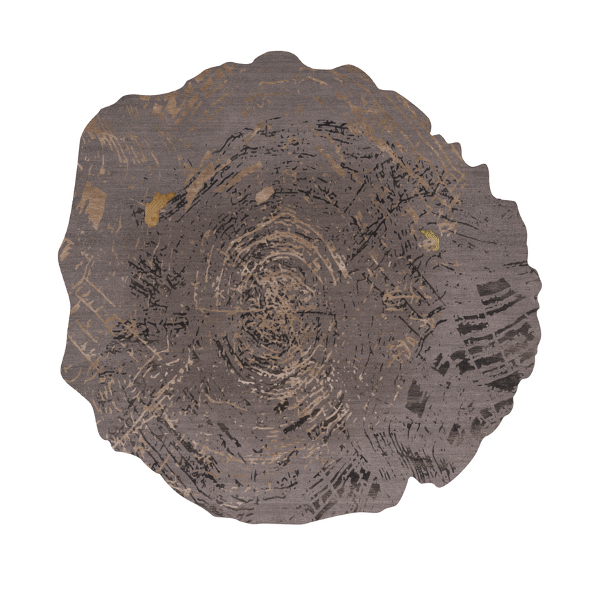 Handtufted Organic-Shaped Carpet | Bizzotto Italia Lignum