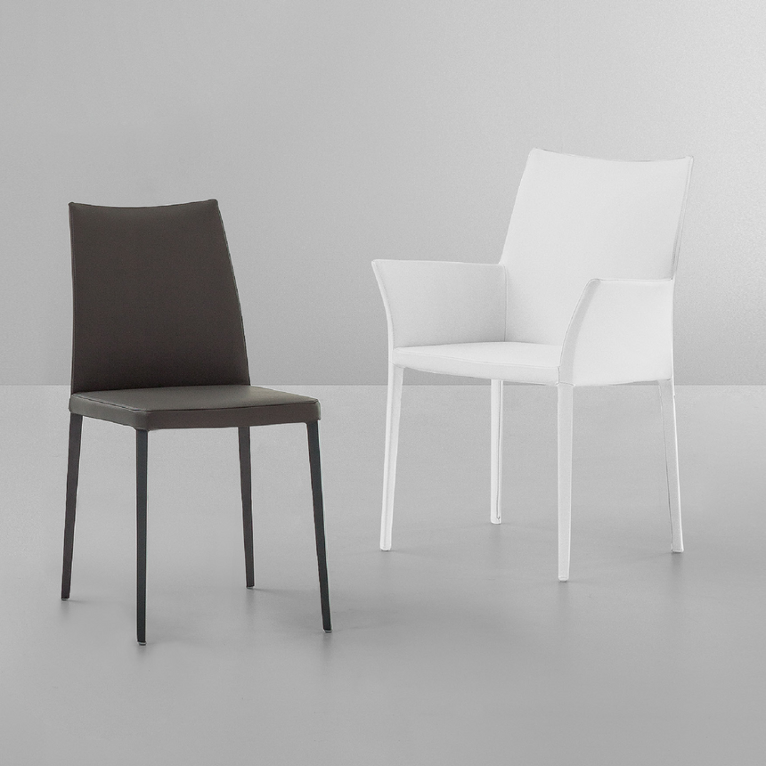 High-Back Dining Armchair | Bonaldo Miss Kayla Up | Italianfurniture.com