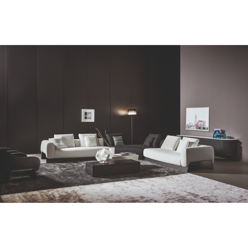Wooden Base Corner Sofa | Bonaldo Boolean | Italianfurniture.com
