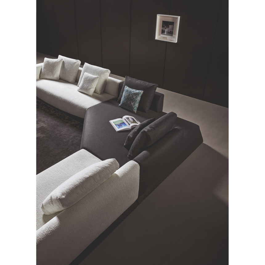 Wooden Base Corner Sofa | Bonaldo Boolean | Italianfurniture.com