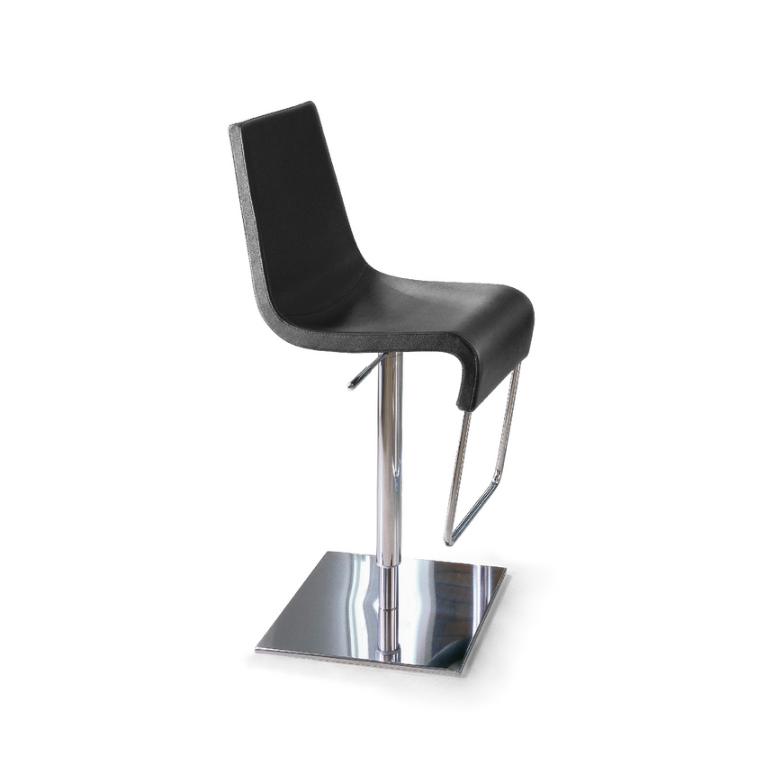 Leather Swivel Bar Stool | Bonaldo Skipping | Italianfurniture.com