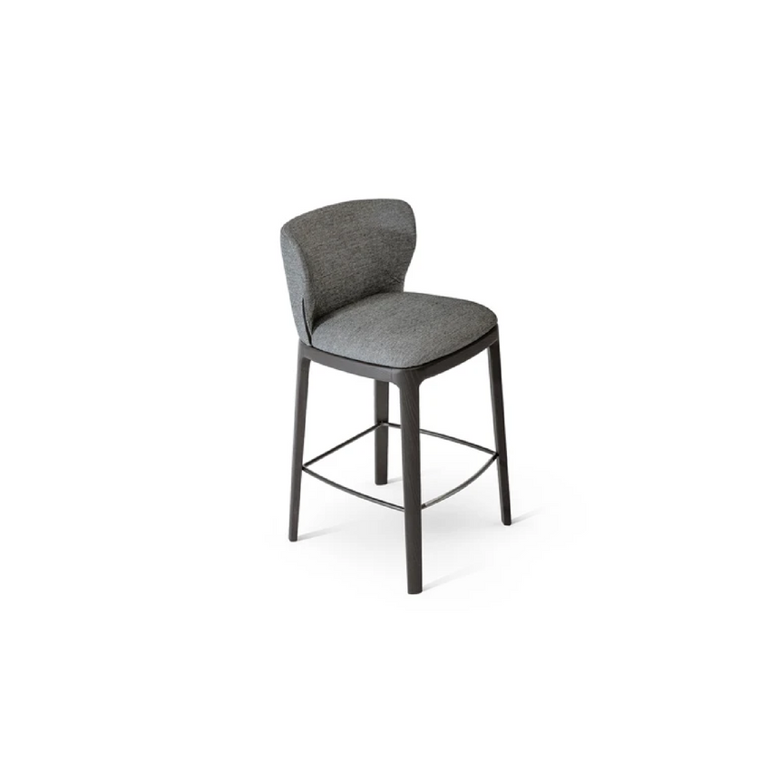 Curved Fabric Counter Stool | Bonaldo Joy Too | Italianfurniture.com