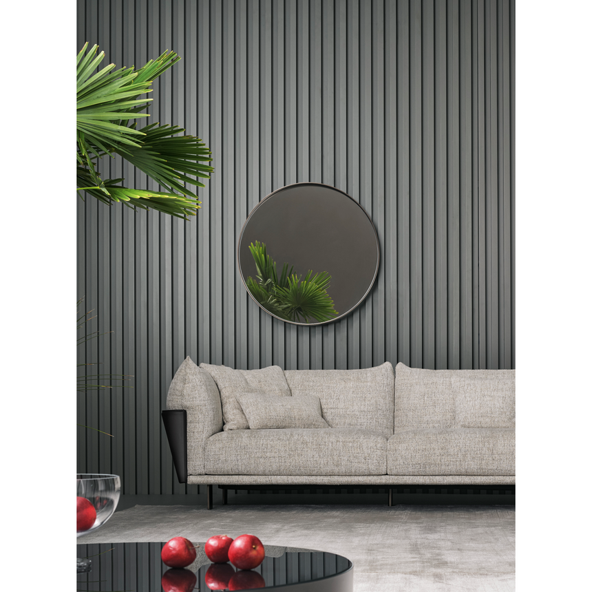 Metal Framed Round Mirror | Bonaldo Adone | Italianfurniture.com