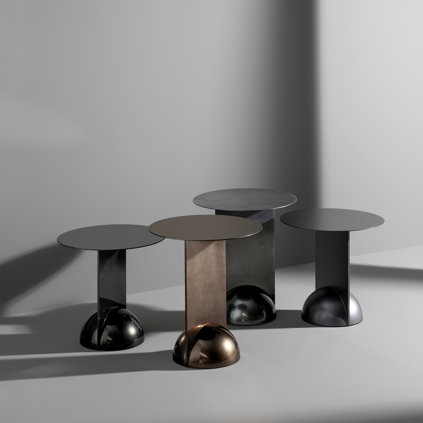 Dome Base Metal Coffee Table | Bonaldo Combination | Italianfurniture.com