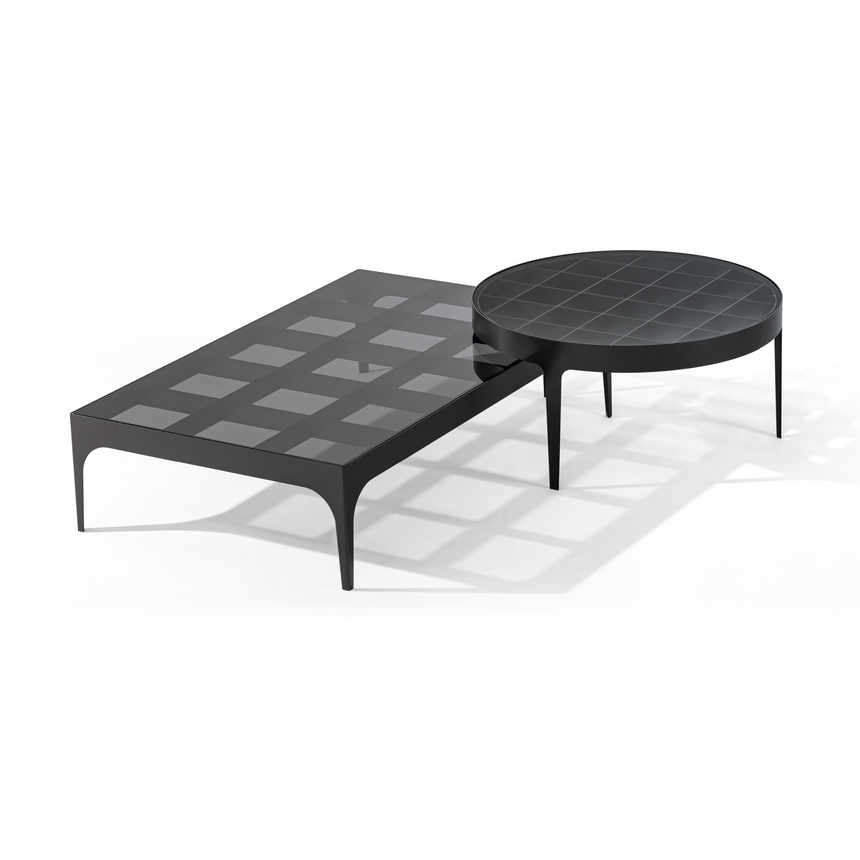 Metal Chessboard Nesting Coffee Table | Bonaldo Passy | Italianfurniture.com