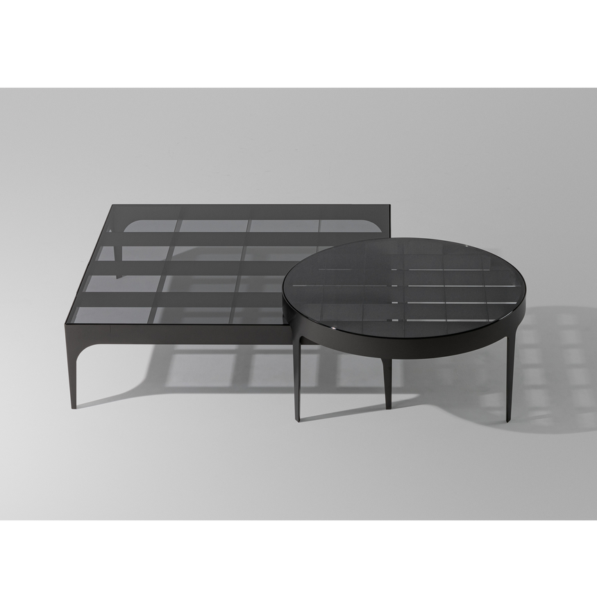 Metal Chessboard Nesting Coffee Table | Bonaldo Passy | Italianfurniture.com