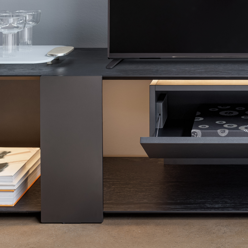 Modern 1-Drawer TV Stand | Bonaldo Paddle | ItalianFurniture.com