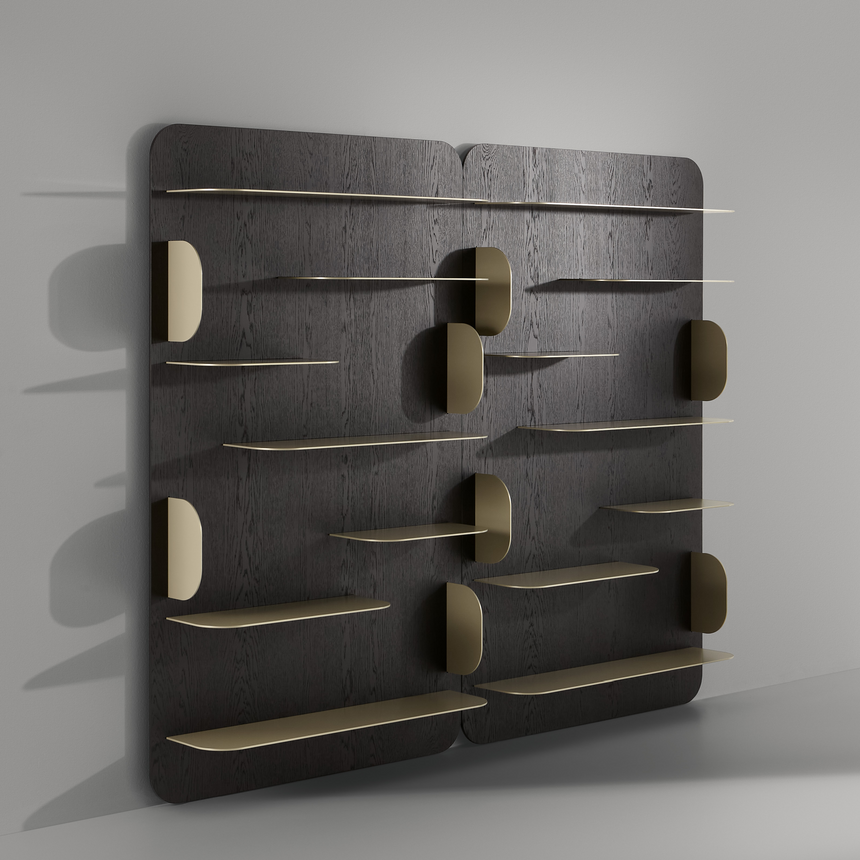 Metal Shelves Wall Bookcase | Bonaldo Blabla | Italianfurniture.com