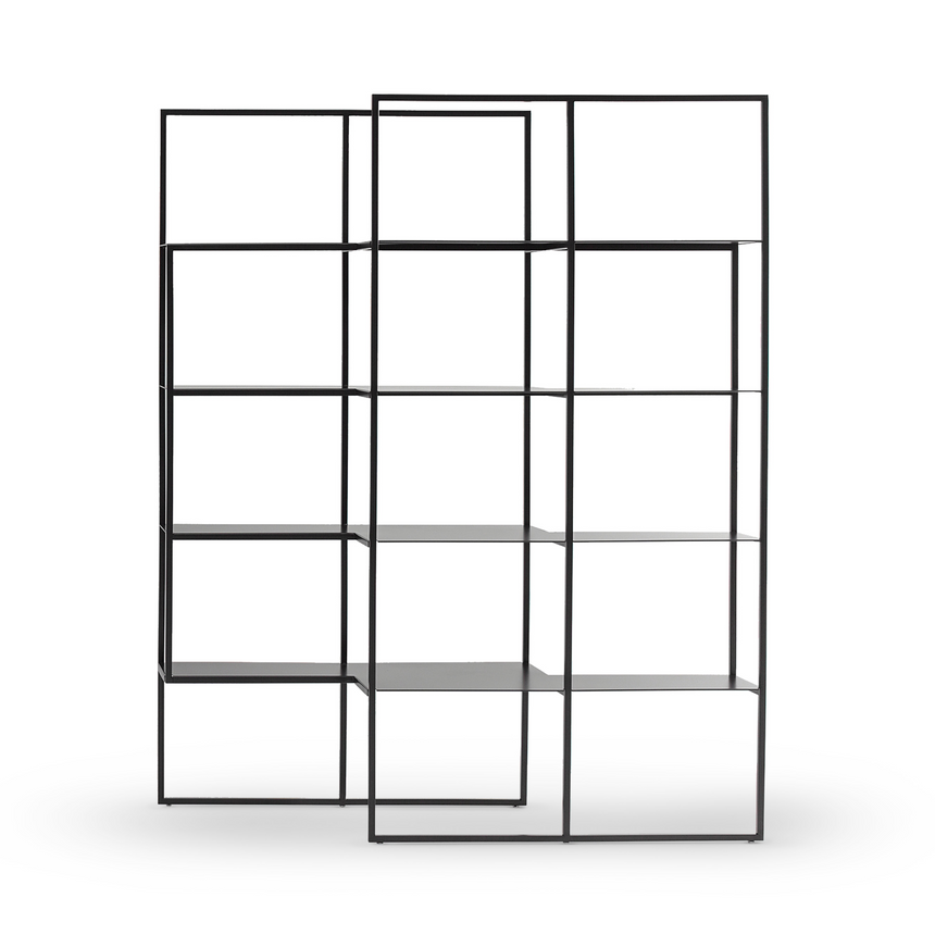 Staggered Shelf Metal Bookcase | Bonaldo Optic | Italianfurniture.com