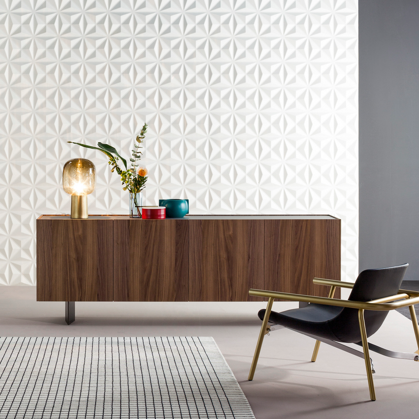 Walnut Finished Sideboard | Bonaldo Outline | italianfurniture.com