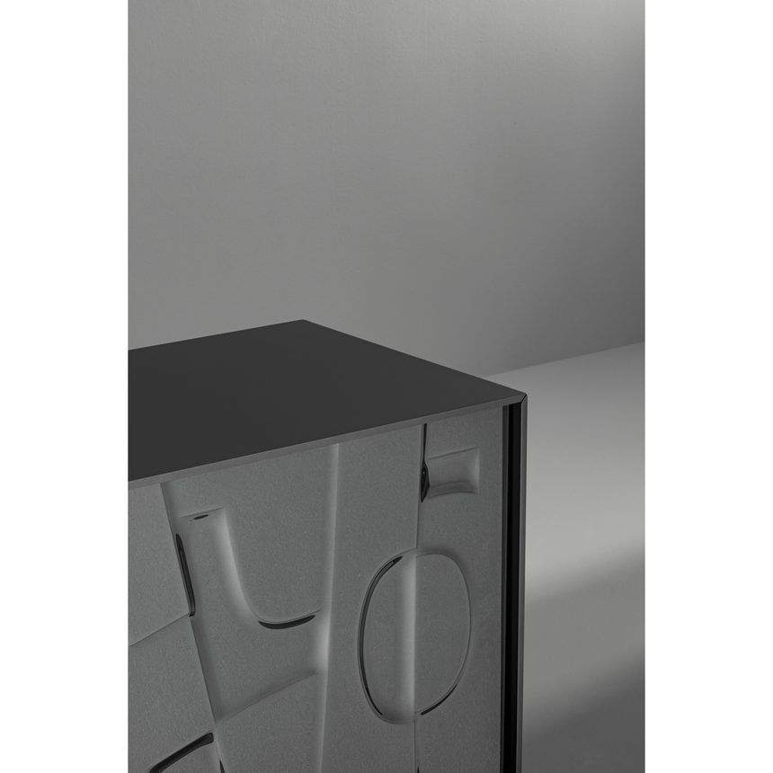 Molded Glass 3-Door Sideboard | Vical Image | Italianfurniture.com