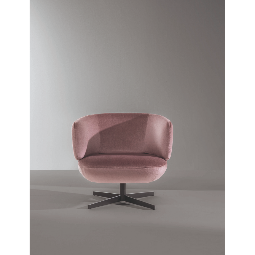 Upholstered Swivel Lounge Chair | Bonaldo Doge | Italianfurniture.com