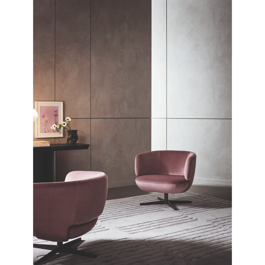 Upholstered Swivel Lounge Chair | Bonaldo Doge | Italianfurniture.com