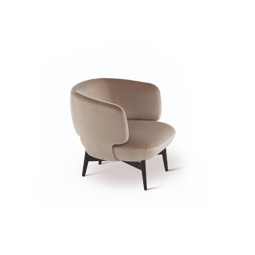 Wooden Base Chunky Lounge Chair | Bonaldo Doge | Italianfurniture.com