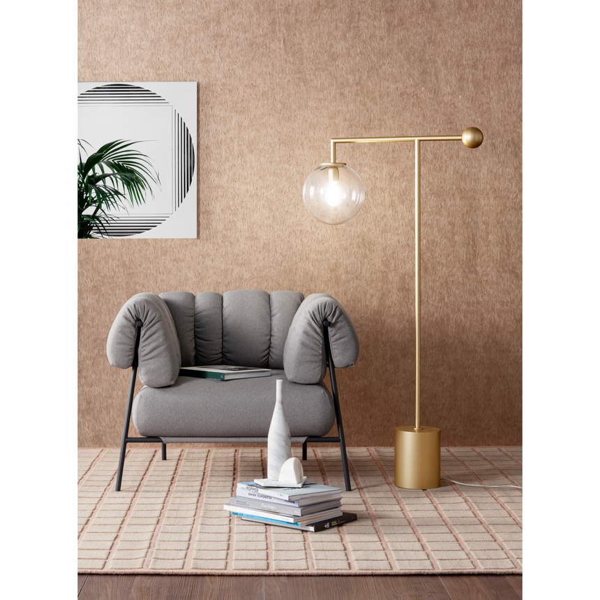 Clear Glass Globe Floor Lamp | Bonaldo Bardot | Italianfurniture.com