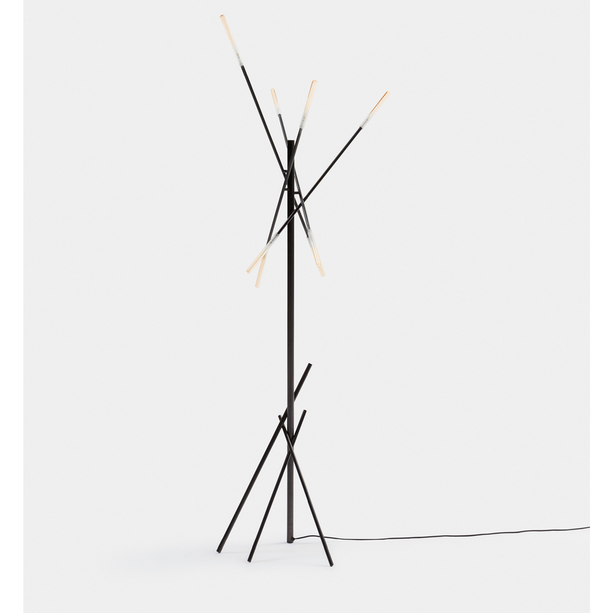 Criss-Cross Metal Rods Floor Lamp | Bonaldo Crossroad | Italianfurniture.com