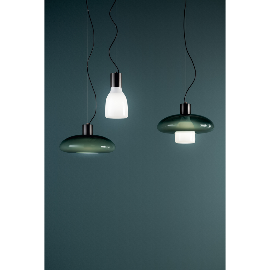 Blown Glass Single Pendant Lamp | Bonaldo Acquerelli | Italianfurniture.com