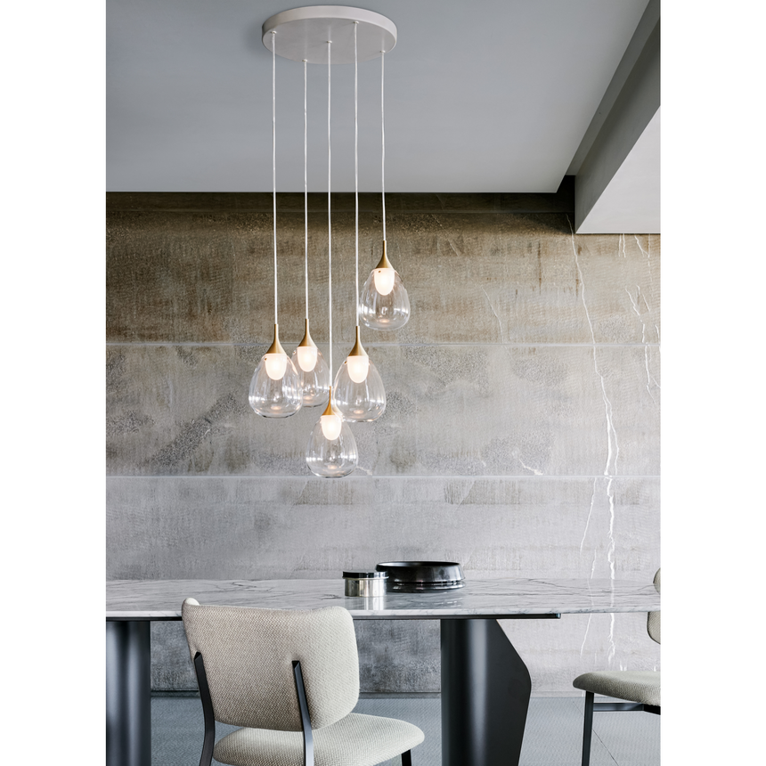 Tear-Shaped Glass Pendant Lamp | Bonaldo Gocce | italianfurniture.com