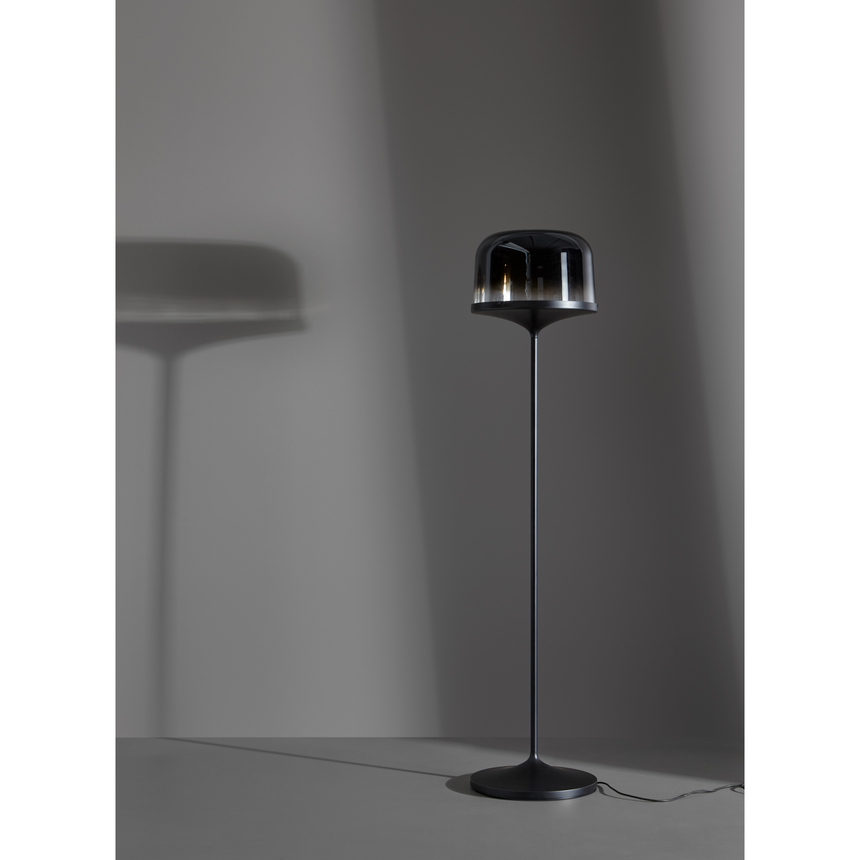 Smoked Blown Glass Floor Lamp | Bonaldo Pin | Italianfurniture.com