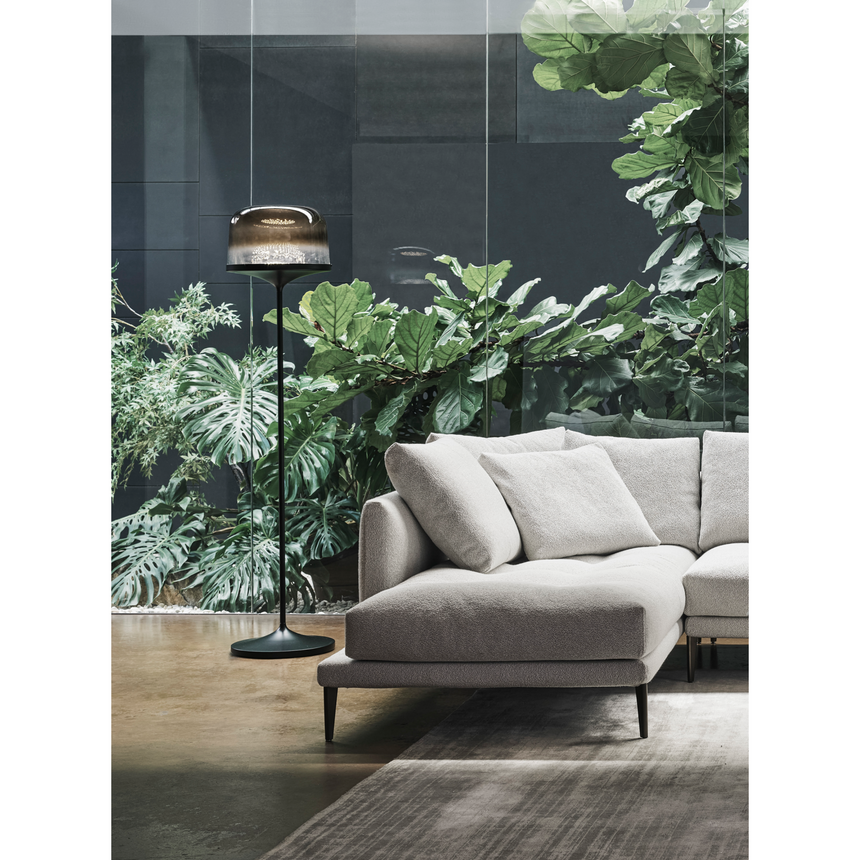 Smoked Blown Glass Floor Lamp | Bonaldo Pin | Italianfurniture.com