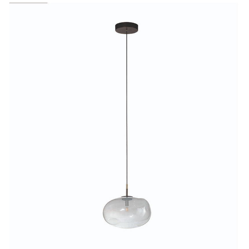 Irregular Clear Glass Pendant Lamp | Bonaldo Pepita | Italianfurniture.com