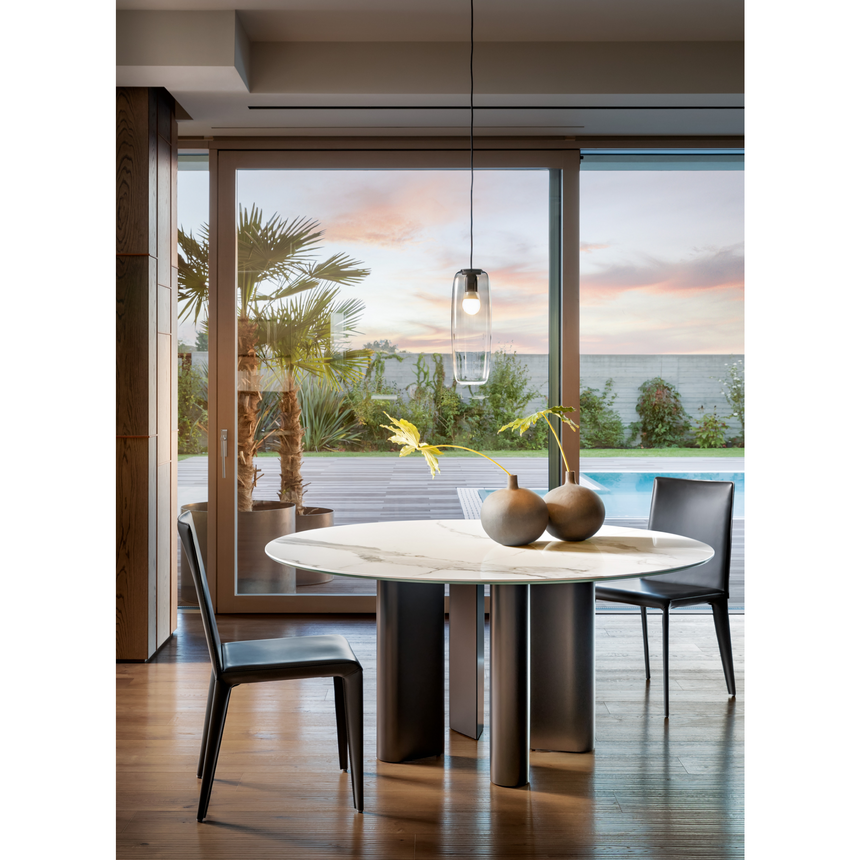 Round Wooden Dining Table | Bonaldo Geometric | Italianfurniture.com