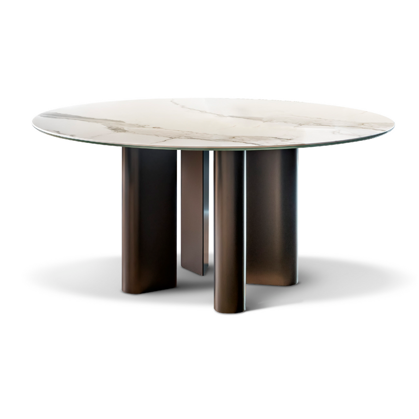 Round Wooden Dining Table | Bonaldo Geometric | Italianfurniture.com