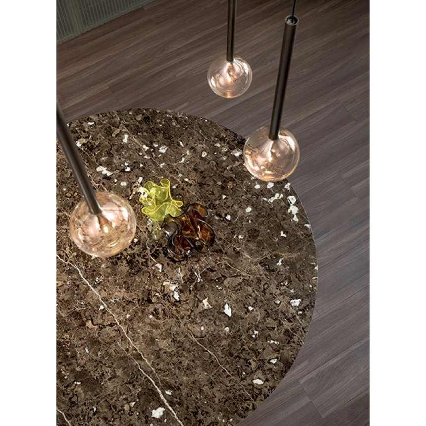 Walnut Base Round Dining Table | Bonaldo Art | Italianfurniture.com