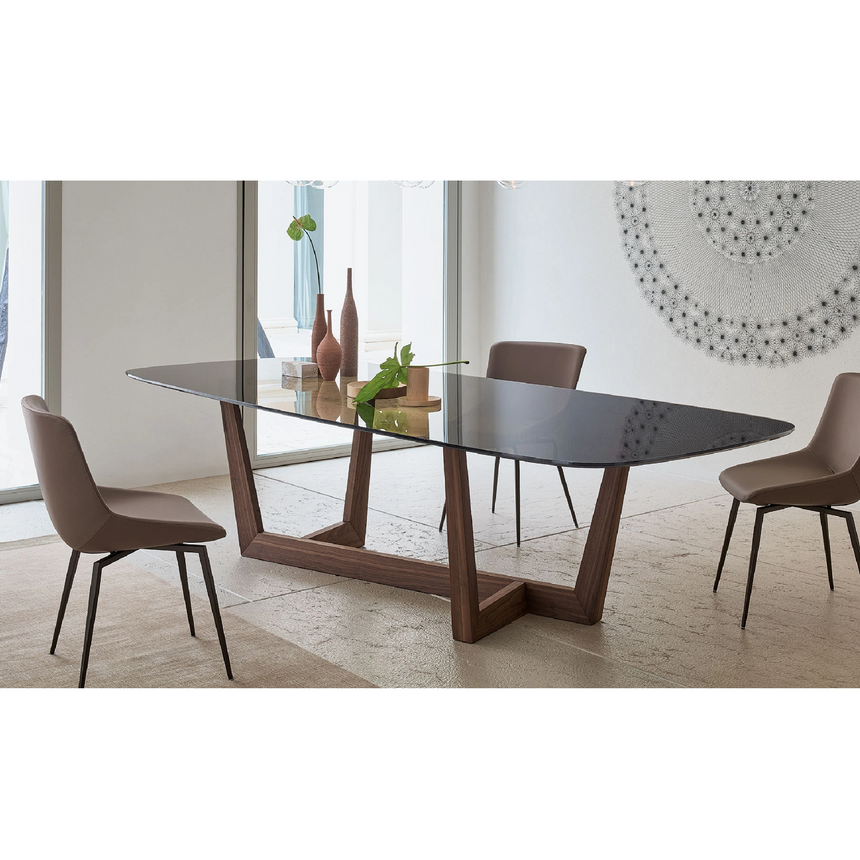 Glass Top Dining Table | Bonaldo Art | Italianfurniture.com