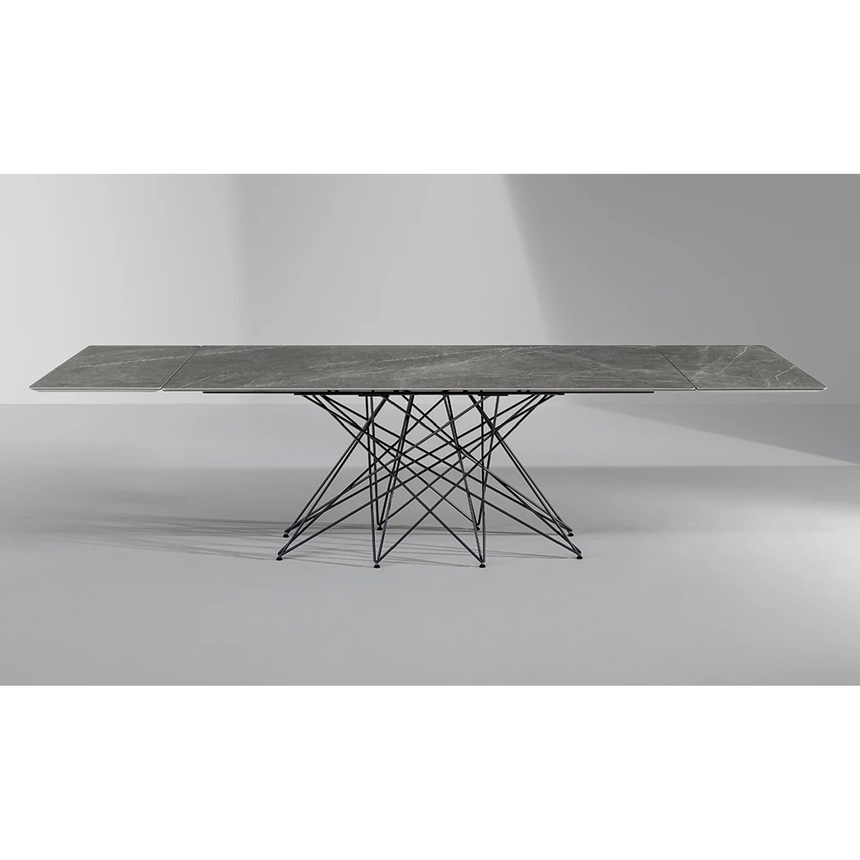 Intersecting Metal Extendable Dining Table | Bonaldo Octa | Italianfurniture.com