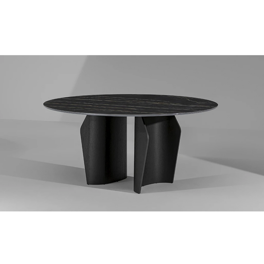 Modern Round Wood Coffee Table | Bonaldo Flame | Italianfurniture.com