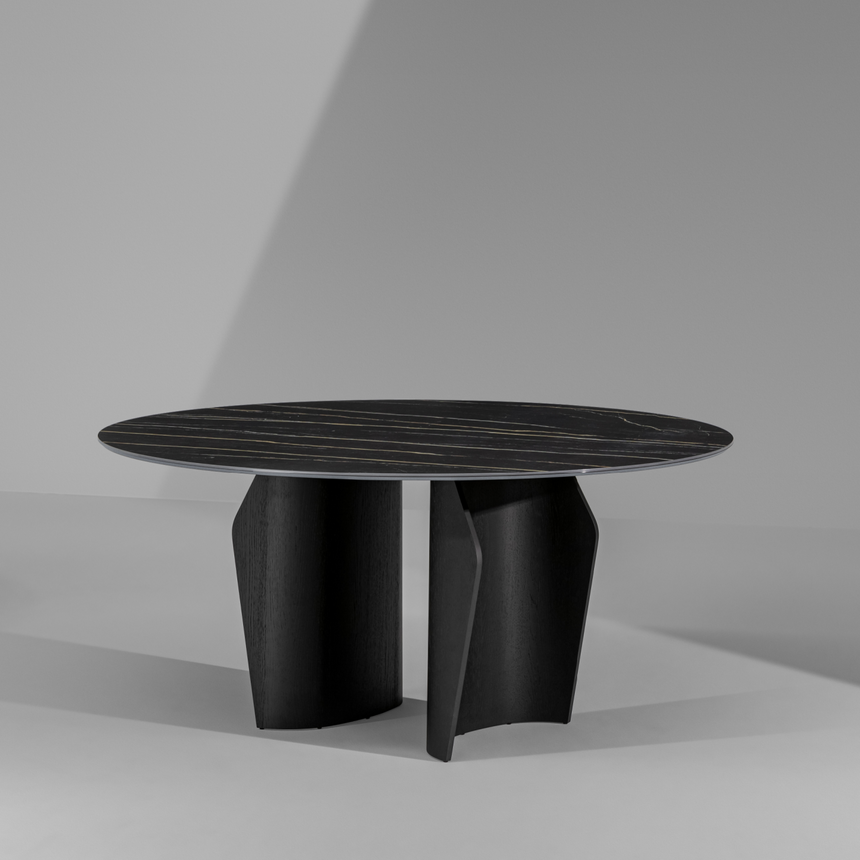 Ceramic Top Round Dining Table | Bonaldo Flame | Italianfurniture.com
