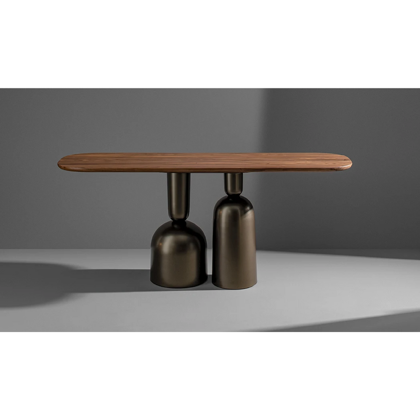 Double Pedestal Wood Console Table | Bonaldo Cop | Italianfurniture.com