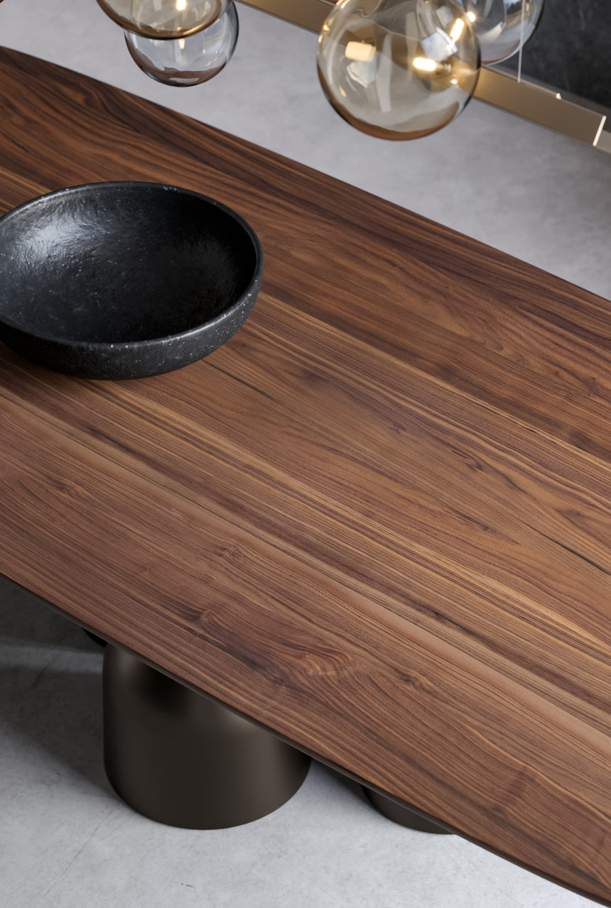 Double Pedestal Wood Console Table | Bonaldo Cop | Italianfurniture.com