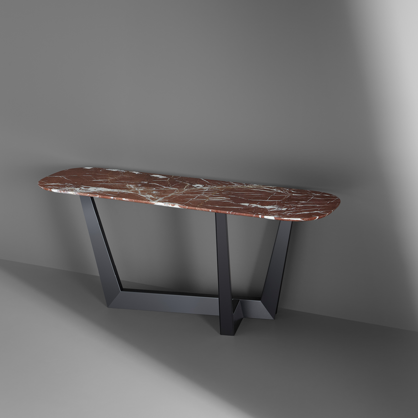 Barrel-Shaped Wooden Console Table | Bonaldo Art | Italianfuniture.com