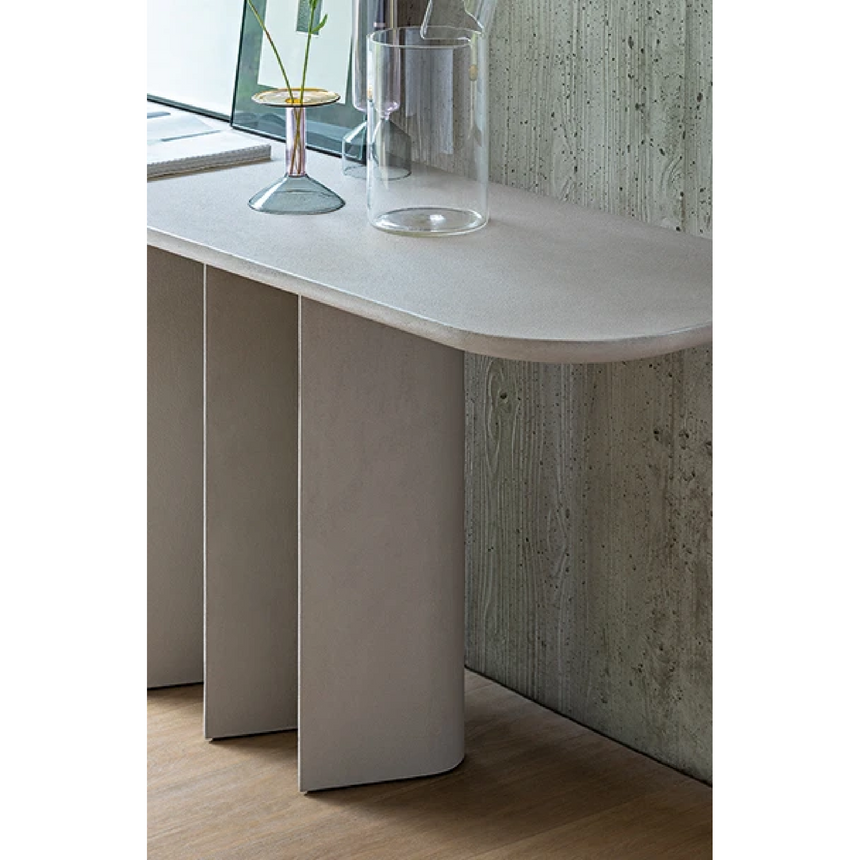 4-Central Leg Wood Console Table | Bonaldo Geometric | Italianfurniture.com