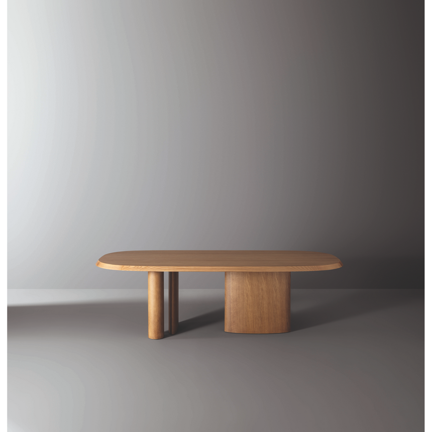 Asymmetrical Metal Base Dining Table | Bonaldo Padiglioni | Italianfurniture.com