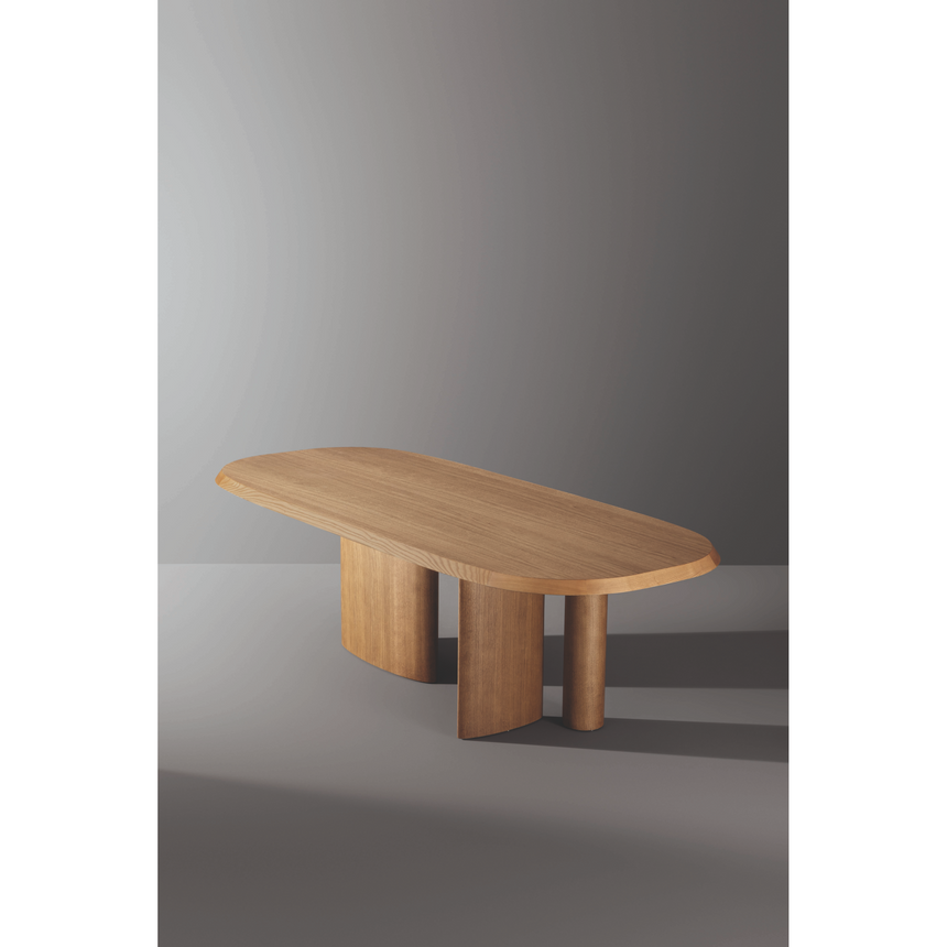 Asymmetrical Metal Base Dining Table | Bonaldo Padiglioni | Italianfurniture.com