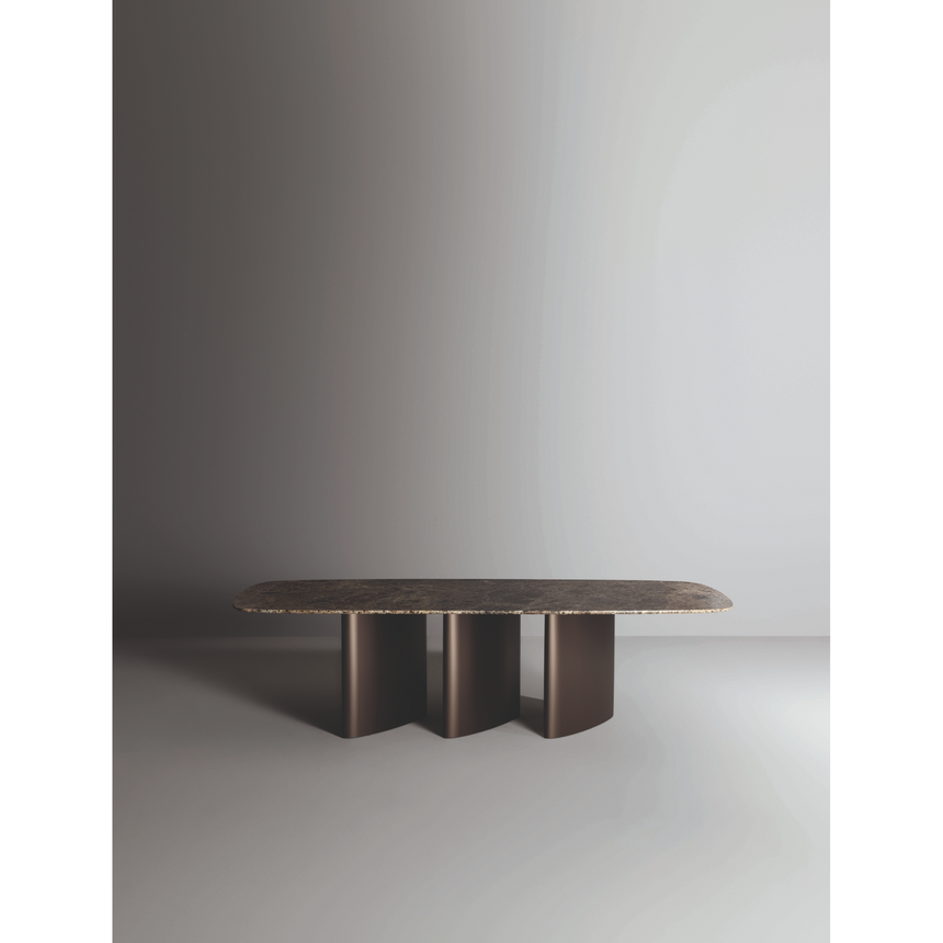 Wooden Three-Legged Dining Table | Bonaldo Louver | Italianfurniture.com