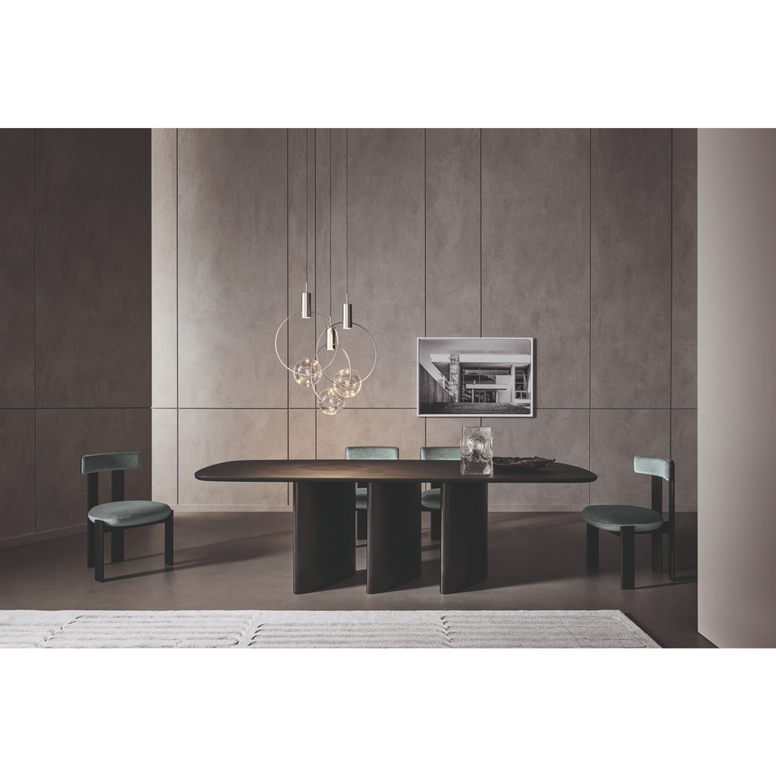 Wooden Three-Legged Dining Table | Bonaldo Louver