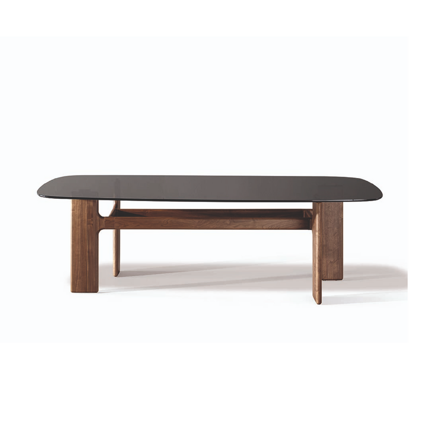 Solid Wood Base Dining Table | Bonaldo Hippos | ItalianFurniture.com